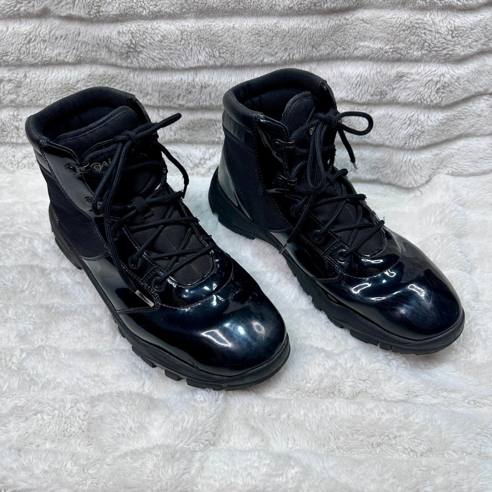 Galls 6in Hi Gloss Duty Boot Mens Black Tactical Uniform‎ Shoes FT2487 Size 12M
